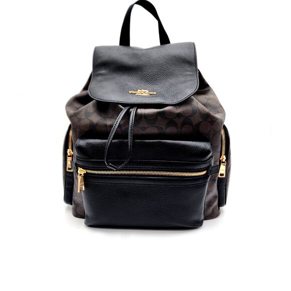 COACH Backpack/Diaper Bag in Signature Coach Canvas - Picture 1 of 16
